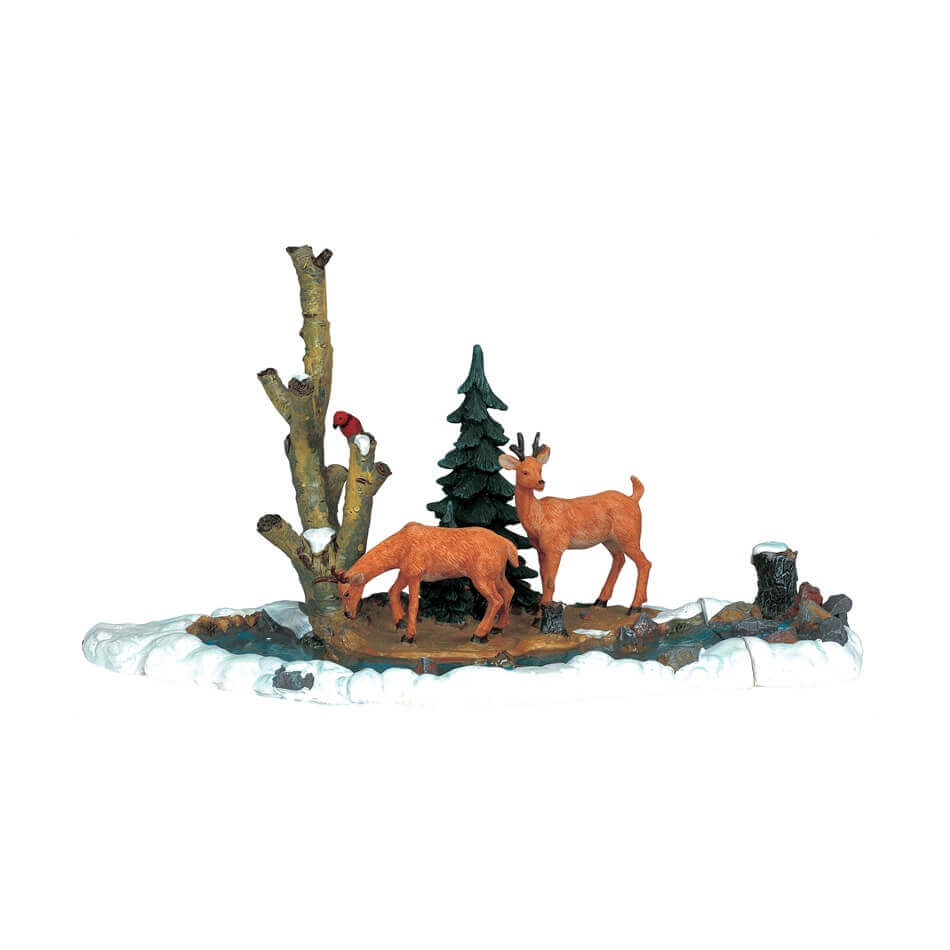 LEMAX 03327 , Feeding Deer, Set Of 3