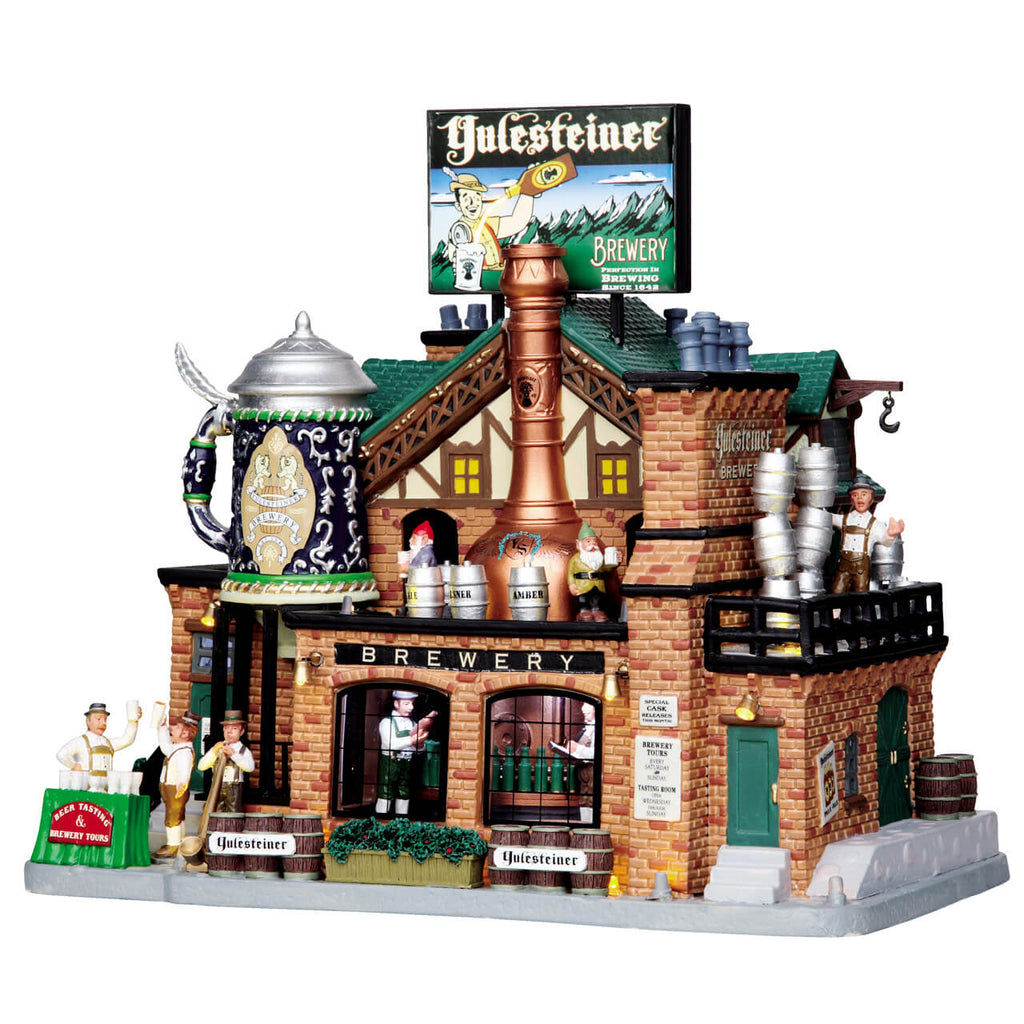 LEMAX 05073-UK Yulesteiner Brewery, Incl. Adaptor 74254, 550 mA (White)