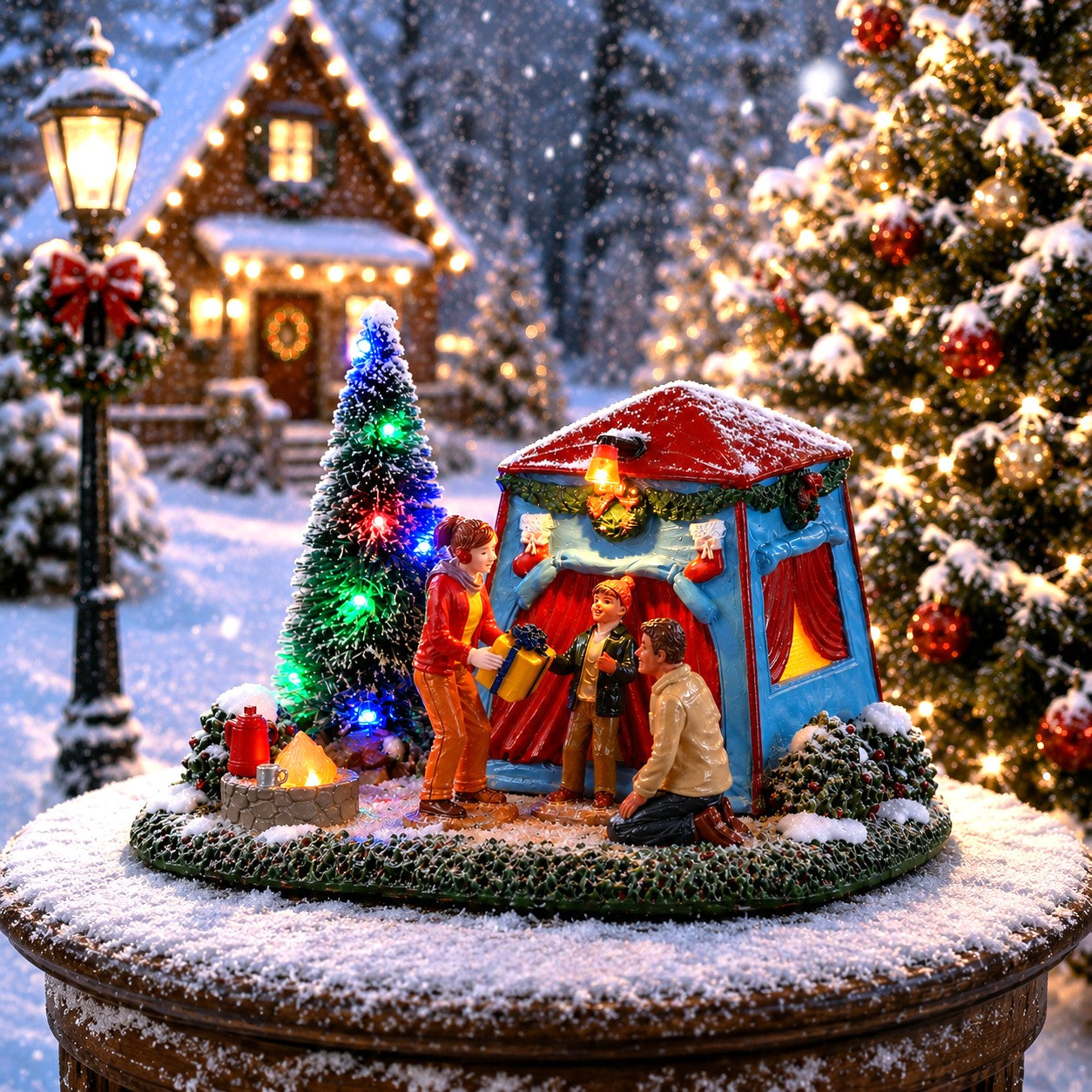 LEMAX 14840 The Festive Outdoors, B/O (4.5V)