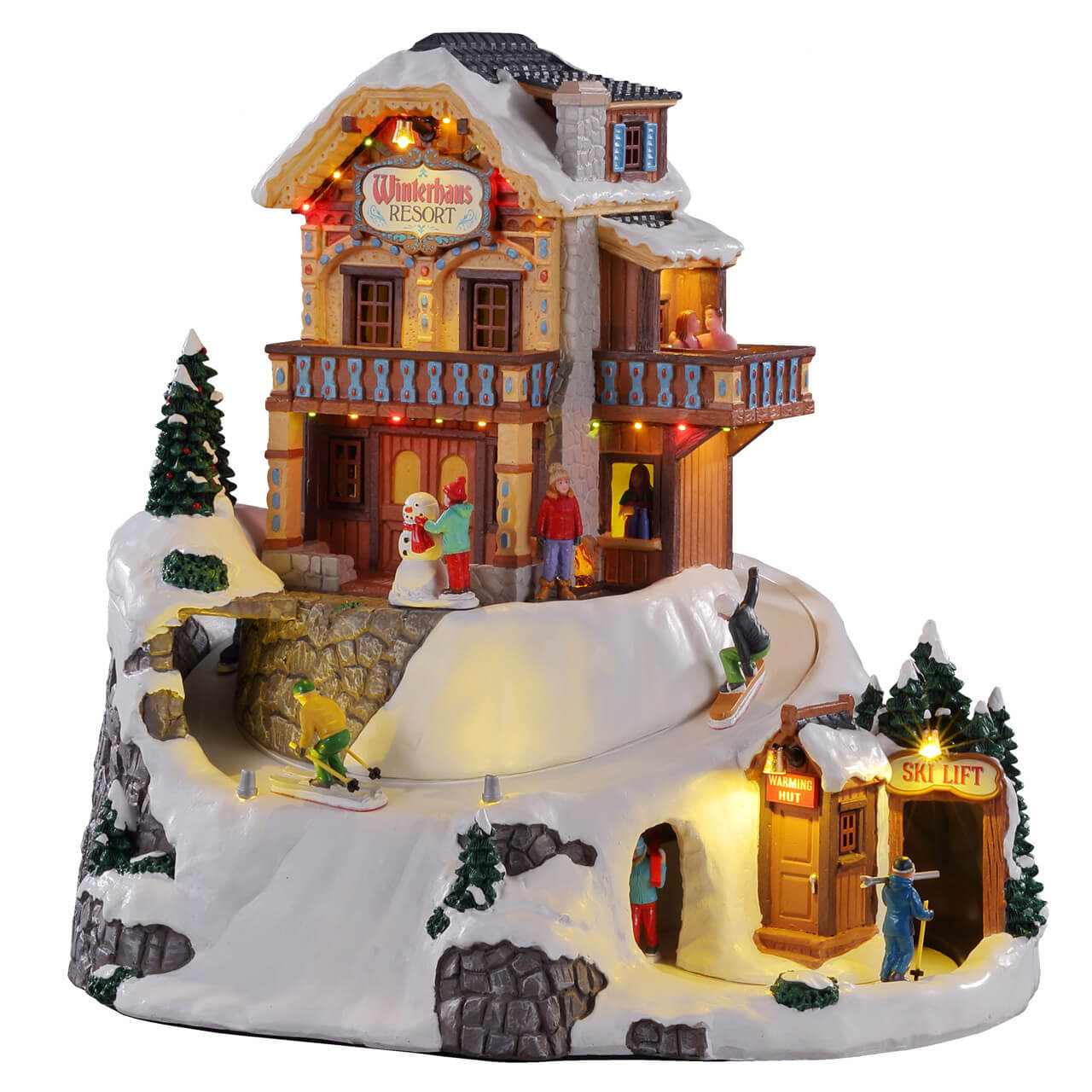 LEMAX 15735-UK Winterhaus Resort, Incl. Adaptor 74254, 550 mA (White)