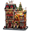 LEMAX 25861-UK Santa's Rooftop Bash, Incl. Adaptor 74254, 550 mA (White)