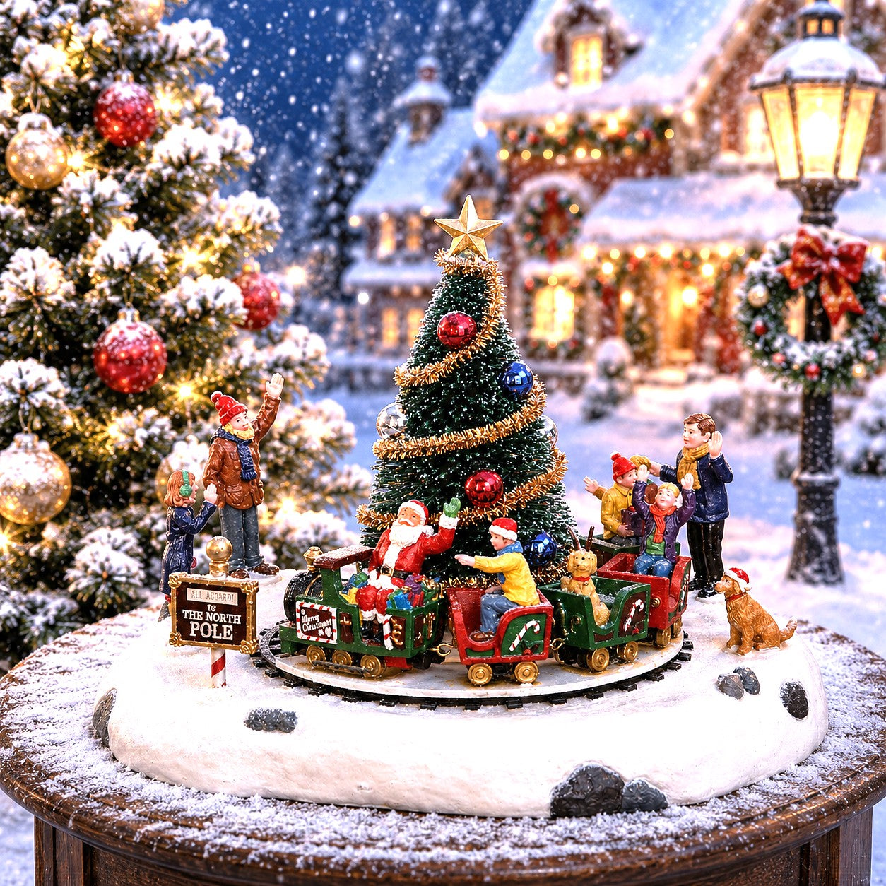 LEMAX 34631 Santa's Kiddie Train, B/O (4.5V)