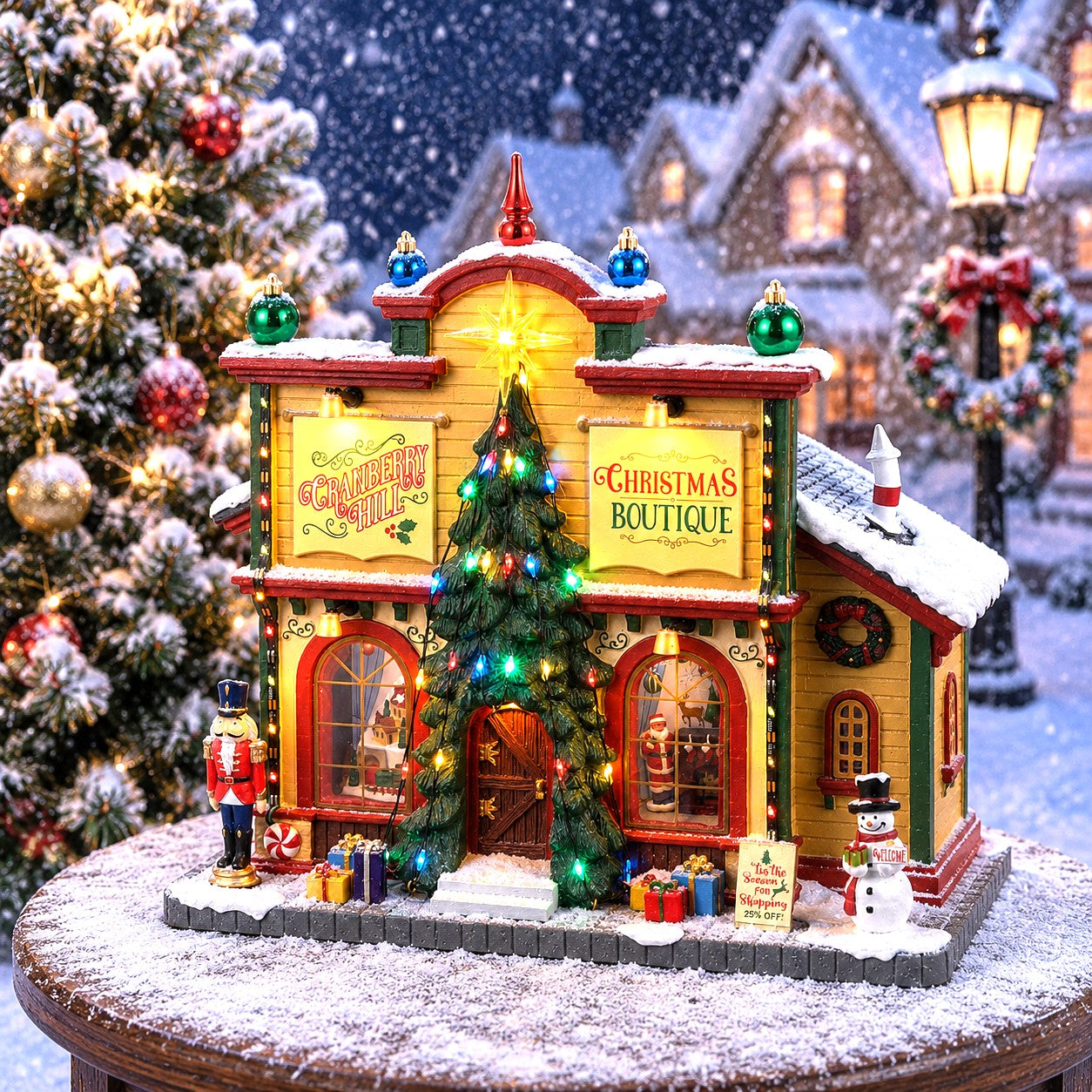 LEMAX 35023 Cranberry Hill Christmas Boutique, B/O (4.5V)