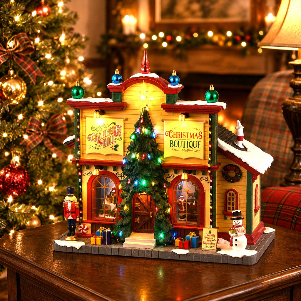 LEMAX 35023 Cranberry Hill Christmas Boutique, B/O (4.5V)