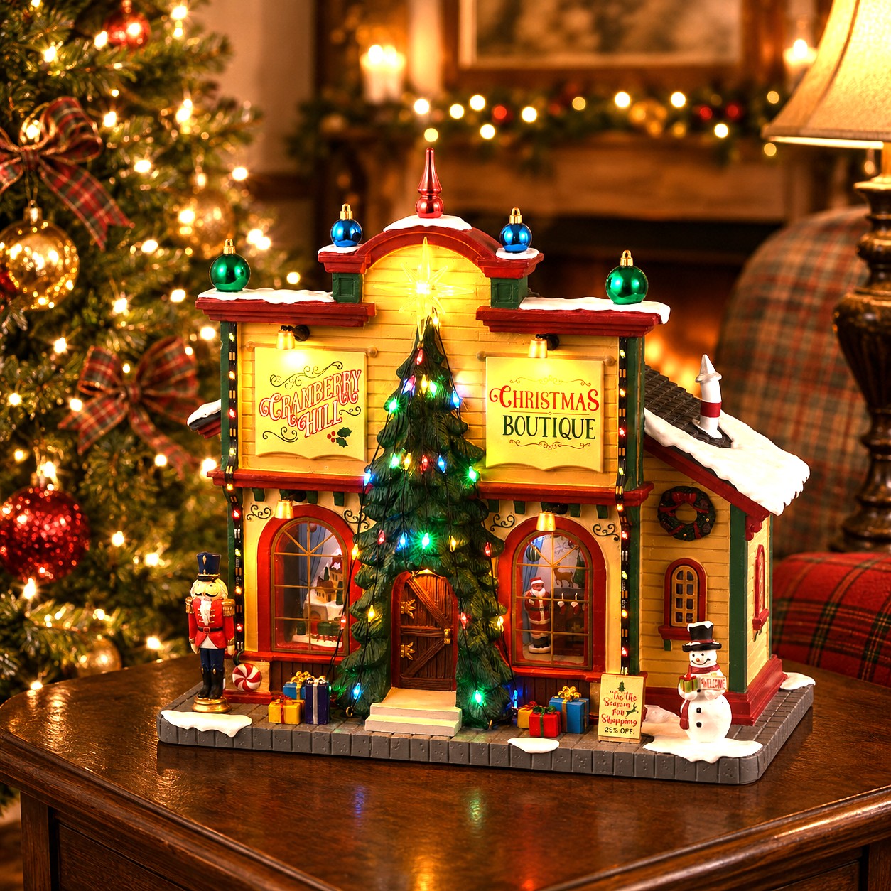 LEMAX 35023 Cranberry Hill Christmas Boutique, B/O (4.5V)