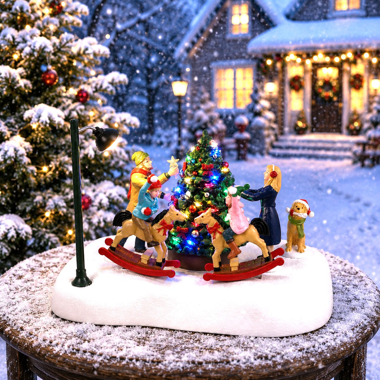 LEMAX 44321 Rockin' Around The Christmas Tree, B/O (4.5V)