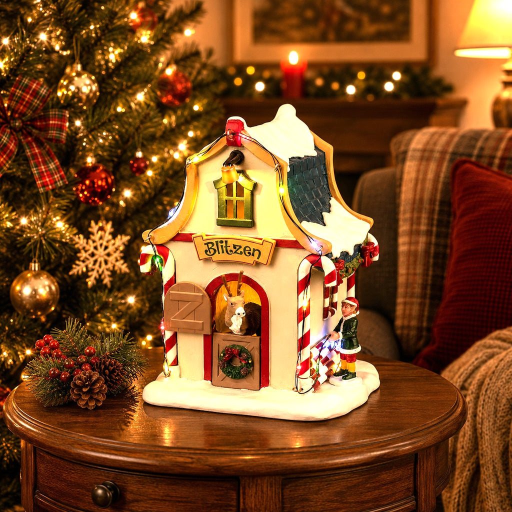LEMAX 44334 Blitzen's Den, AC Adaptable (Not Included)