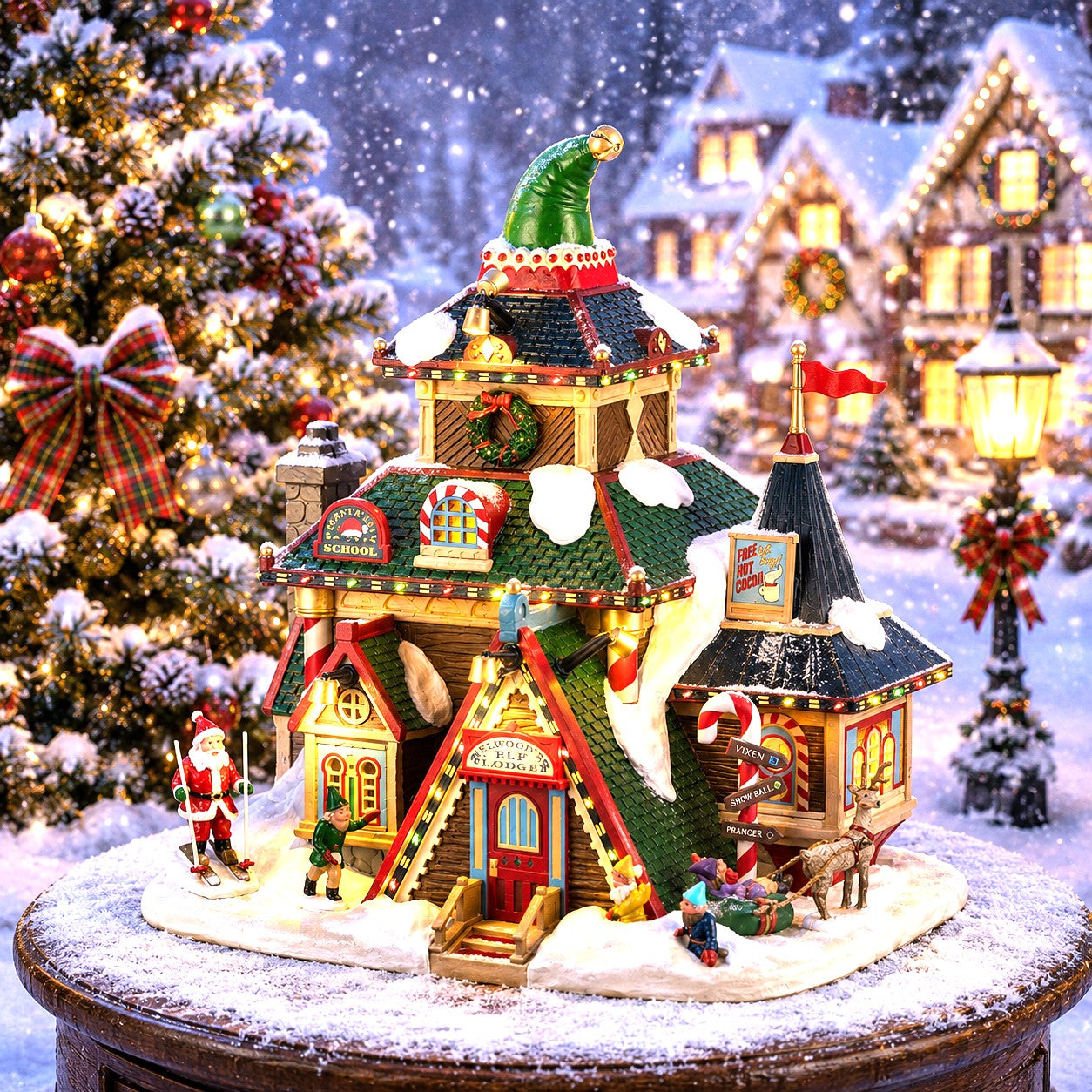 LEMAX 45224 Elwood's Elf Lodge, B/O (4.5V)