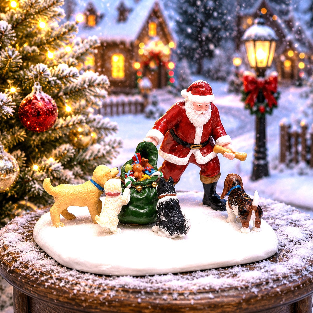 LEMAX 53744 Dog Park Christmas