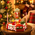 LEMAX 54446 Santa's Peppermint Teacup Spinner, B/O (4.5V)
