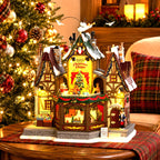 LEMAX 55026-UK Holiday Hamlet Christmas Shoppe, Incl. Adaptor 74254, 550 mA (White)