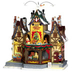 LEMAX 55026-UK Holiday Hamlet Christmas Shoppe, Incl. Adaptor 74254, 550 mA (White)