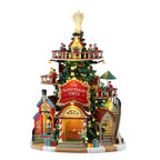 LEMAX 55311 The Tannenbaum Tower Christmas Shops, INCL. Adaptor 74254, 550 mA (White)