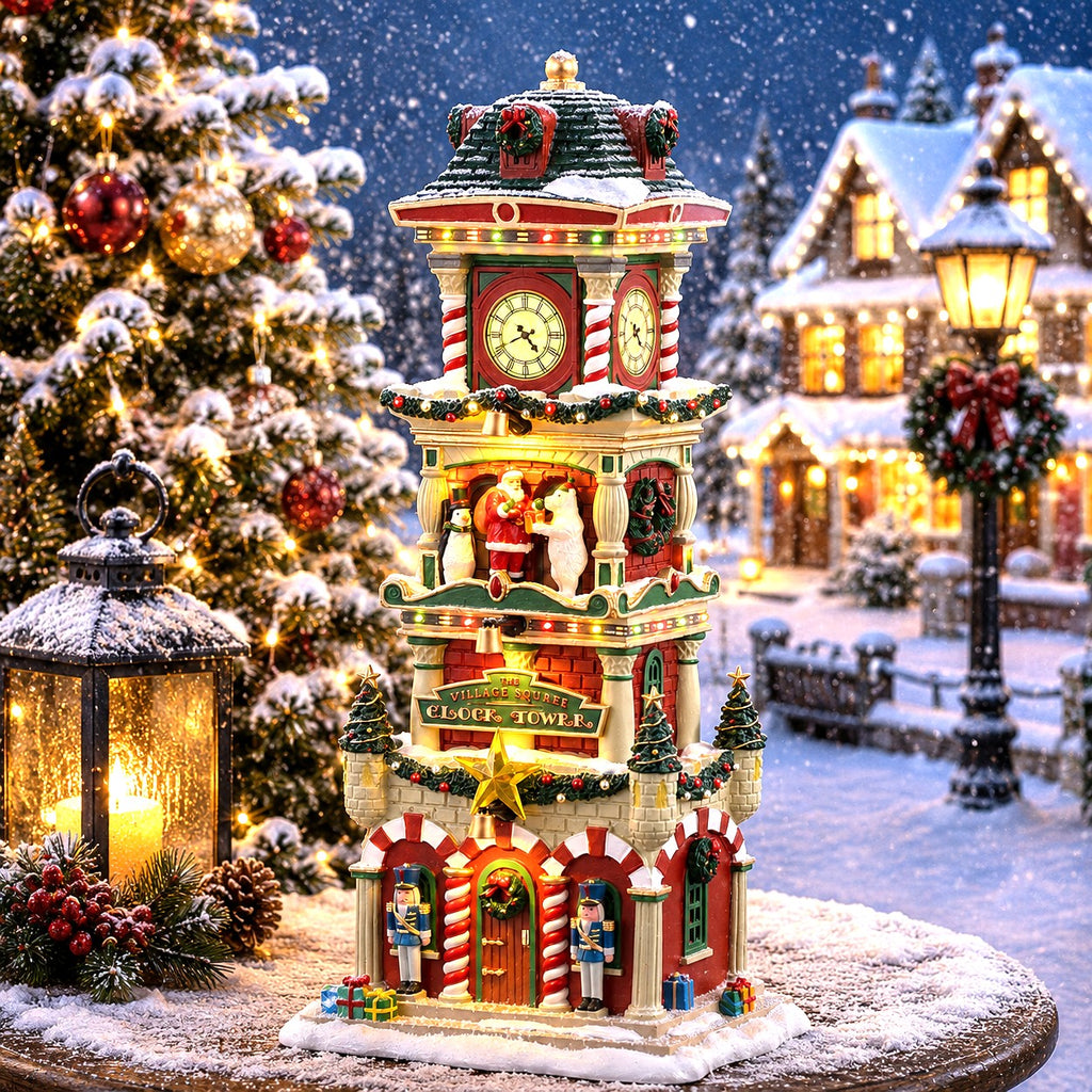 LEMAX 55320 The Village Square Clock Tower, B/O (4.5V)