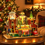 LEMAX 55324 Everlasting Christmas Trees - Lighted Christmas Village Building with Sound (2026)
