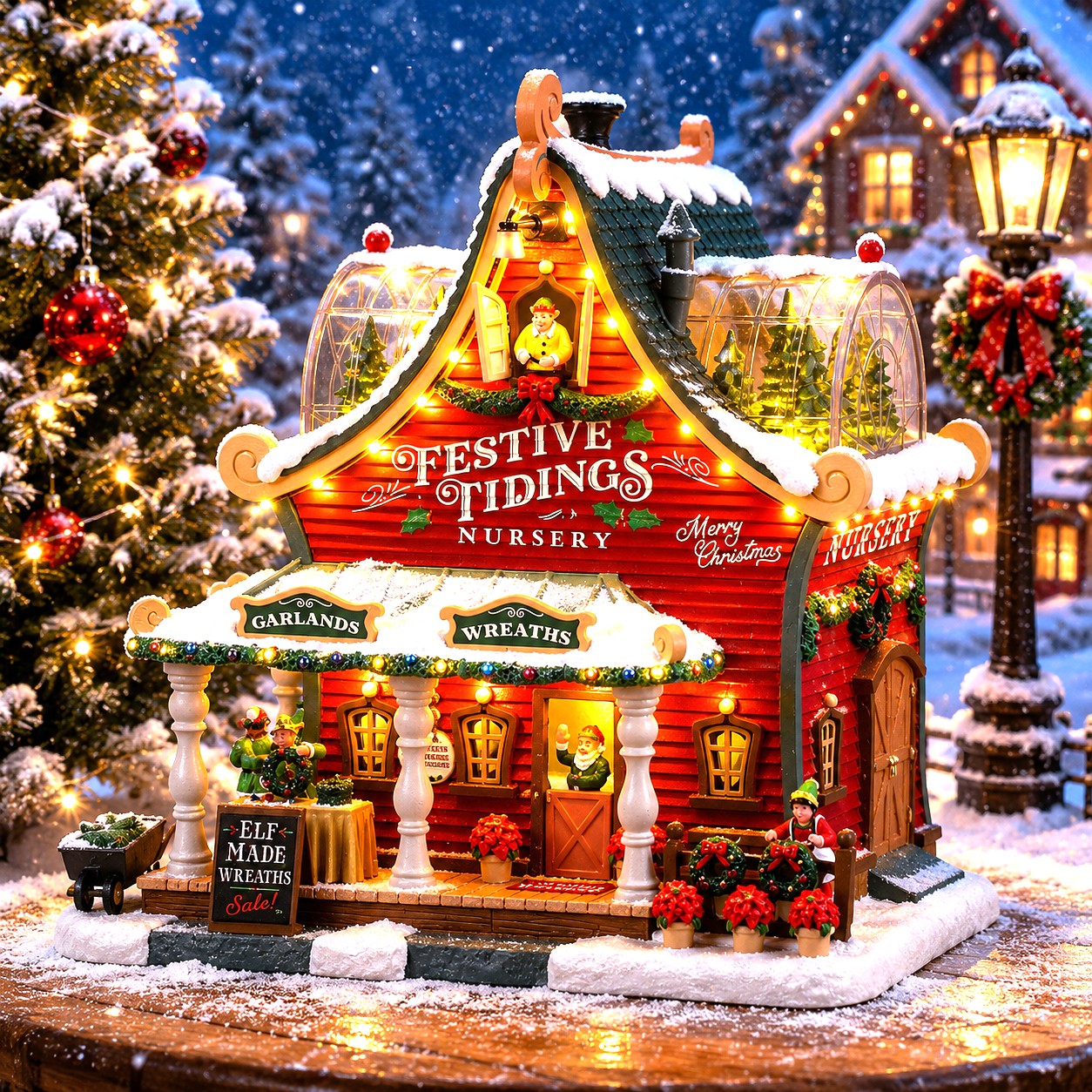 LEMAX 55350 Festive Tidings Nursery, B/O (4.5V)