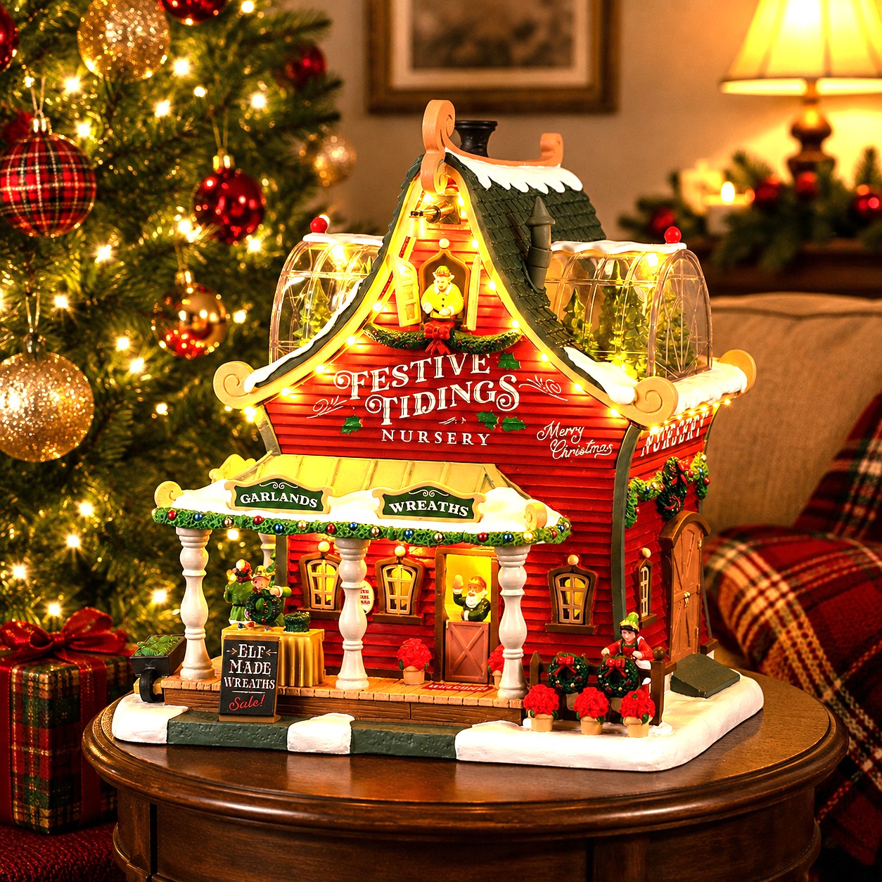 LEMAX 55350 Festive Tidings Nursery, B/O (4.5V)