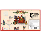 LEMAX 56674-UK Santa's Snack Shack Set, INCL. Adaptor 74254, 550 mA (White)
