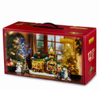 LEMAX 56675-UK The Christmas Cafe Set, INCL. Adaptor 74254, 550 mA (White)