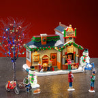 LEMAX 56675-UK The Christmas Cafe Set, INCL. Adaptor 74254, 550 mA (White)