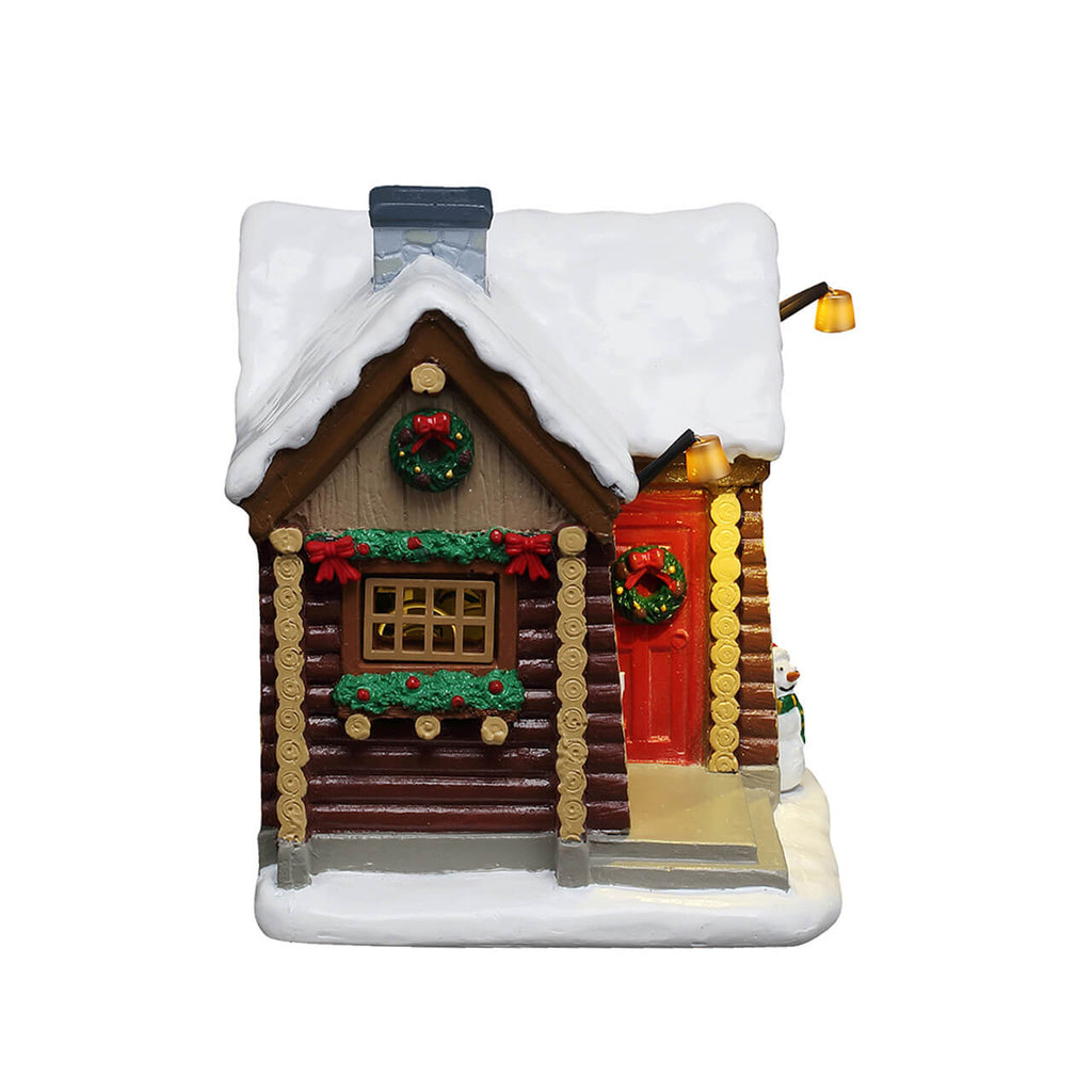 LEMAX 64680 Snowshoe Cabin, AC Adaptable (Not Included)