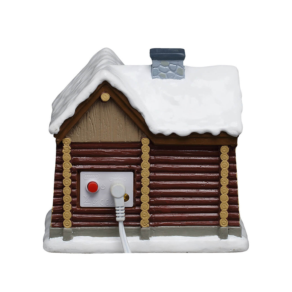LEMAX 64680 Snowshoe Cabin, AC Adaptable (Not Included)