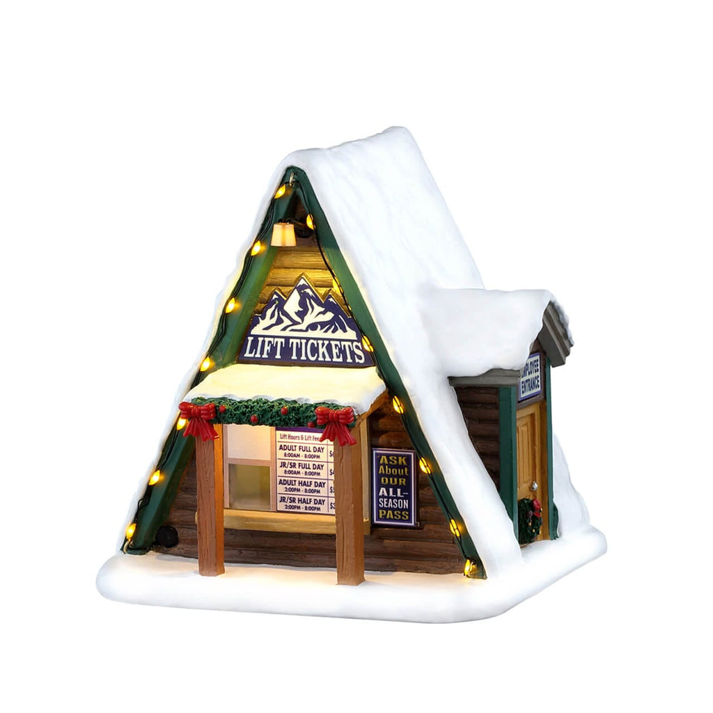 LEMAX 64682 Lift Ticket Booth, AC Adaptable (Not Included)