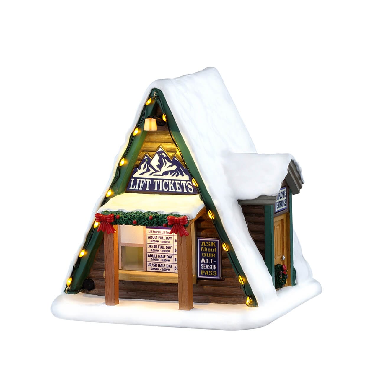 LEMAX 64682 Lift Ticket Booth, AC Adaptable (Not Included)