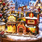 LEMAX 65521 The Holly Jolly Chocolatier & Mrs Claus Coffee Shop - Lighted Christmas Village Building with Sound (2026)