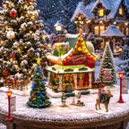 LEMAX 66708-UK Festive Tidings Nursery Set, INCL. Adaptor 74254, 550 mA (White)