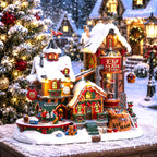 LEMAX 75190-UK Elf Made Toy Factory, Incl. Adaptor 74254, 550 mA (White)