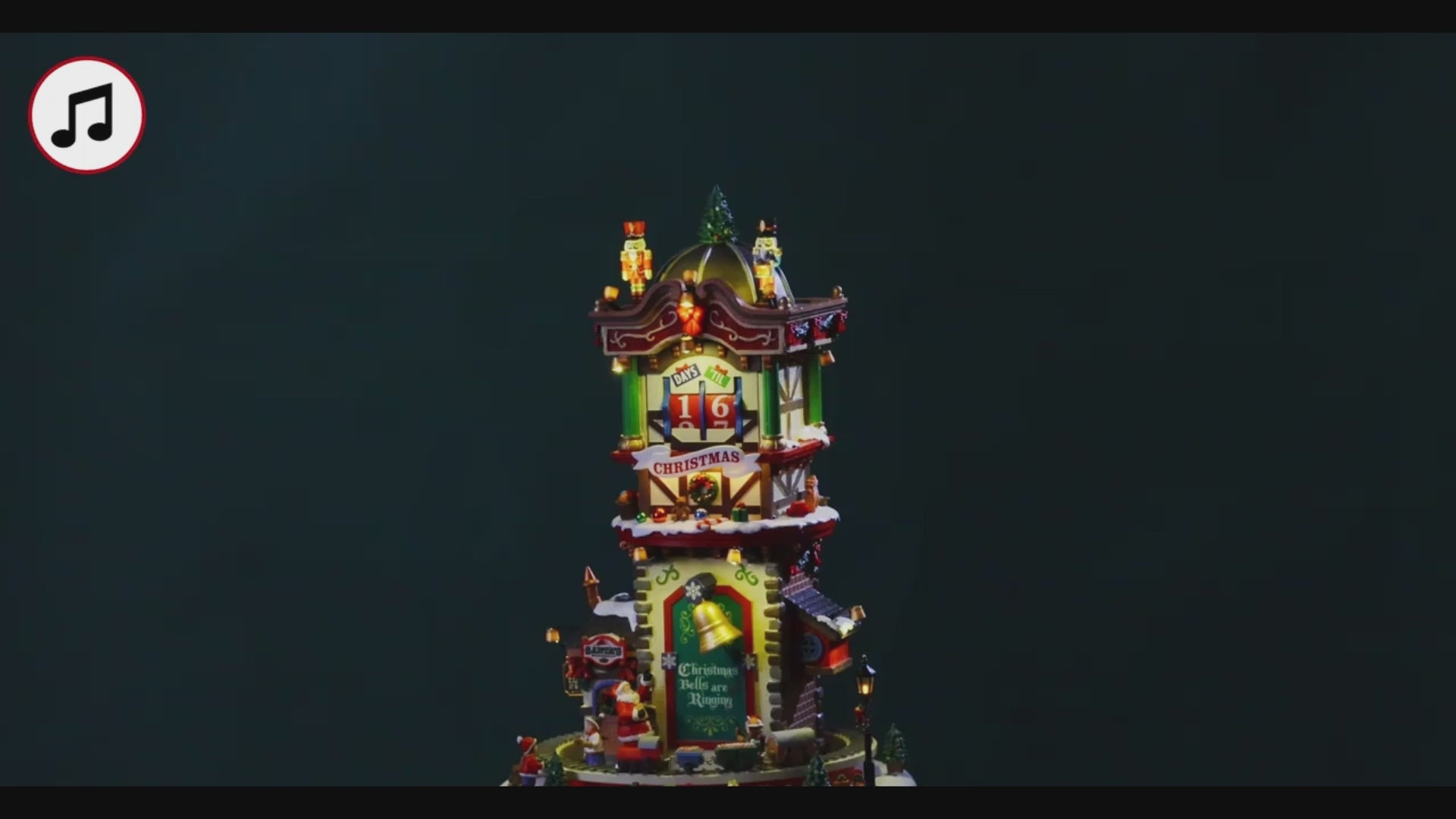 LEMAX 65518 Christmas Time Countdown - Lighted Christmas Village Building with Sound (2026)
