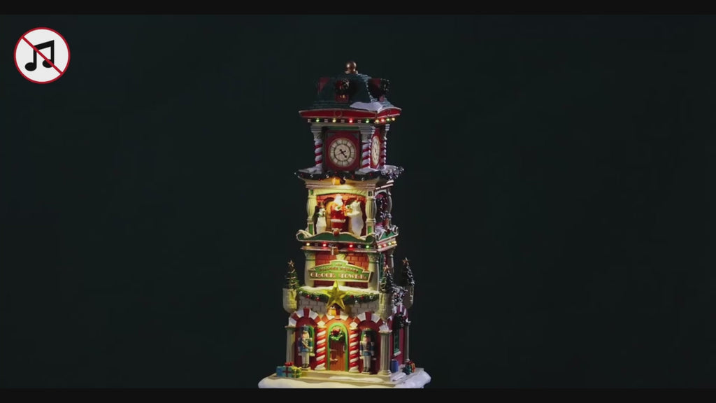 LEMAX 55320 The Village Square Clock Tower, B/O (4.5V)